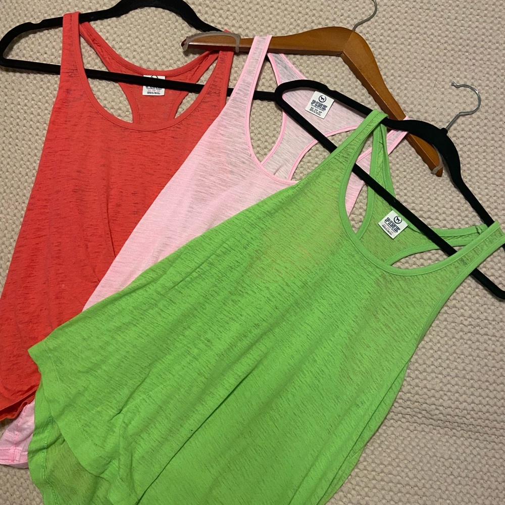 VS Pink tanks